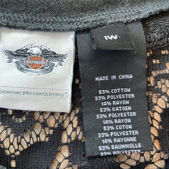 Women Harley Davidson Ragland Style Top - Picture 3 of 10